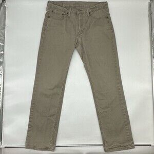 Levis 541 White Tab Athletic Fit Size 32x32 Khaki Stretch Taper Leg Jeans Pants